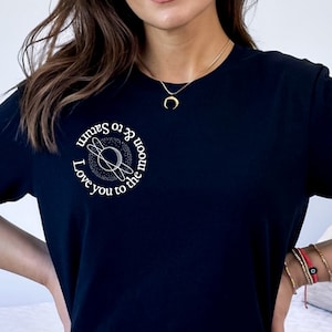 Dark Folklore Eras T-shirt, Taylor Swiftie Merch, Eras tour outfit, Folklore album, I love you to the moon and to saturn, Bella Canvas 3001