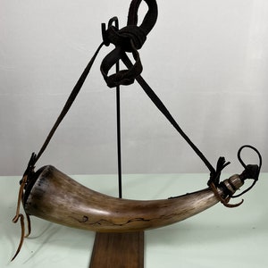 Cow Horn Powder-Horn