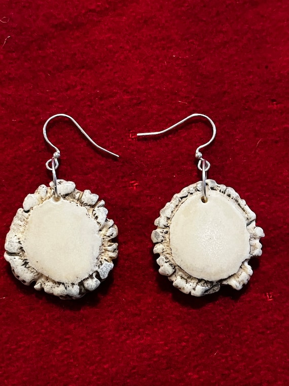 Deer Antler Burl Earrings