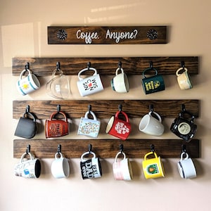 Horizontal Mug Rack Etsy