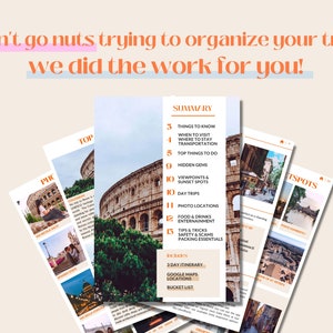 Ultimativer Rom Reiseführer für Rom Reisetipps für Reiseplan Rom Reiseroute mit Reisekarte Download Digitales Reisegeschenk für Reisende Bild 9