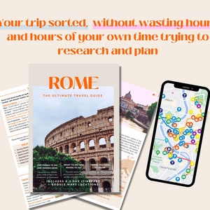 Ultimativer Rom Reiseführer für Rom Reisetipps für Reiseplan Rom Reiseroute mit Reisekarte Download Digitales Reisegeschenk für Reisende Bild 4