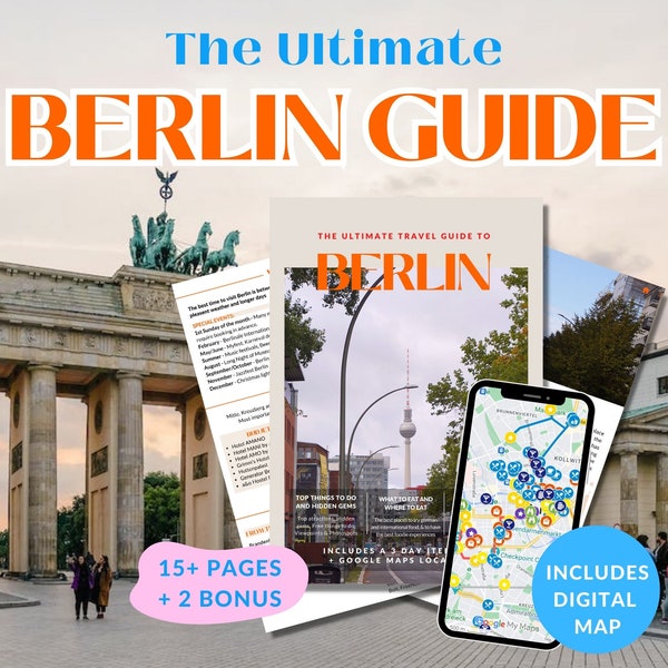 Guía de viajes definitiva de Berlín para Berlín Consejos de viaje para planificar el viaje Itinerario de Berlín con mapa de viaje Descargar regalo de viaje para viajeros