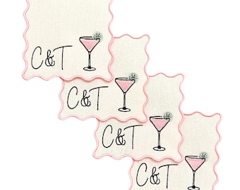 Tovaglioli da cocktail Cosmo smerlati