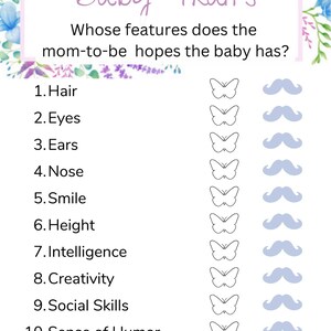 Baby Traits Game