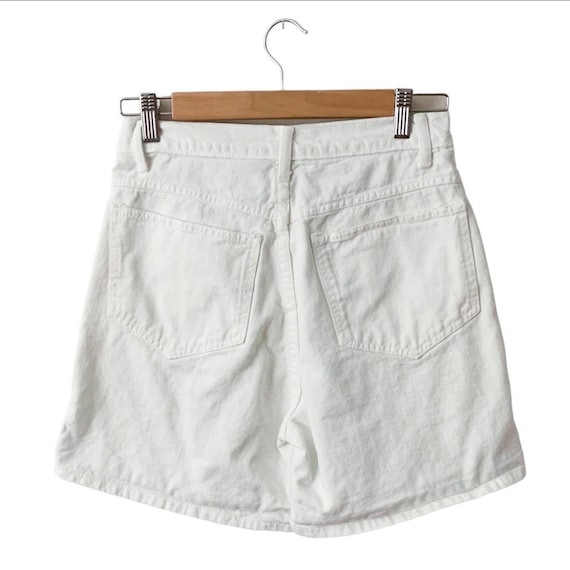 Vintage 1990’s White High Waist Denim Shorts - image 4