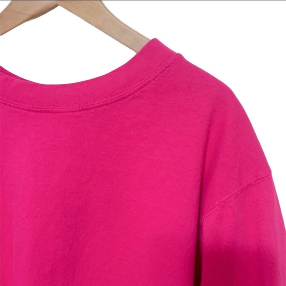 Vintage 80’s Raspberry Top With Shoulder Pads Ret… - image 2