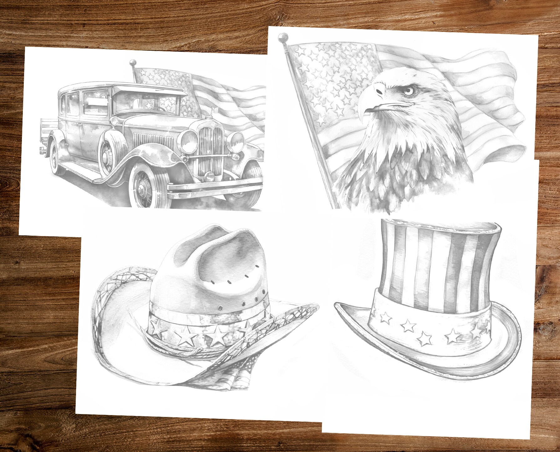 4th of July Coloring Book Adults Kids Coloring Pages