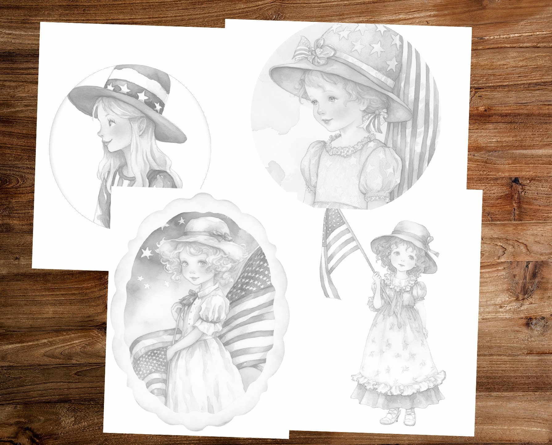 4th of July Coloring Book Adults Kids Coloring Pages, Download