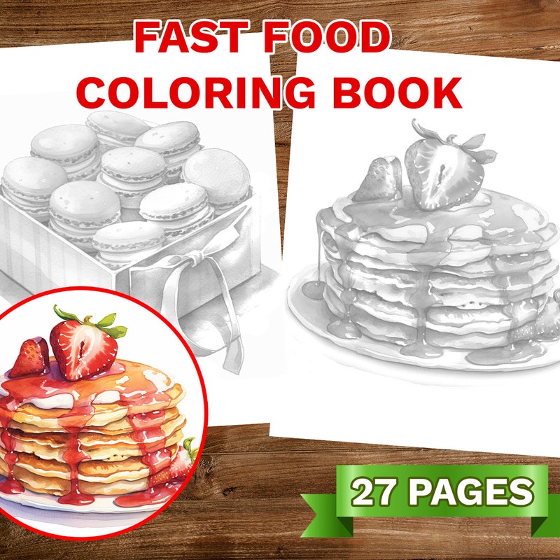 Food Coloring Book - Etsy