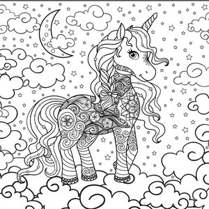 Giant Coloring Poster Adults & Kids - Fun Time for Families, Friends, Classrooms, Schools, and Groups (Unicorn Star Coloring Poster)