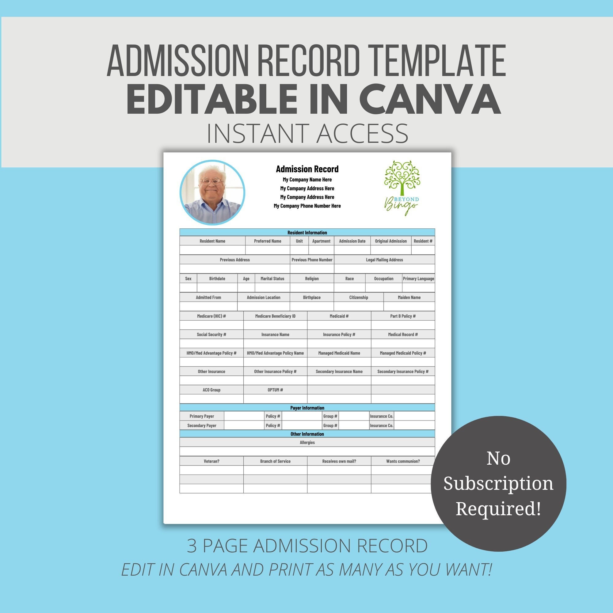 Assisted Living Face Sheet Welcome To HomeSteady Assisted Living
