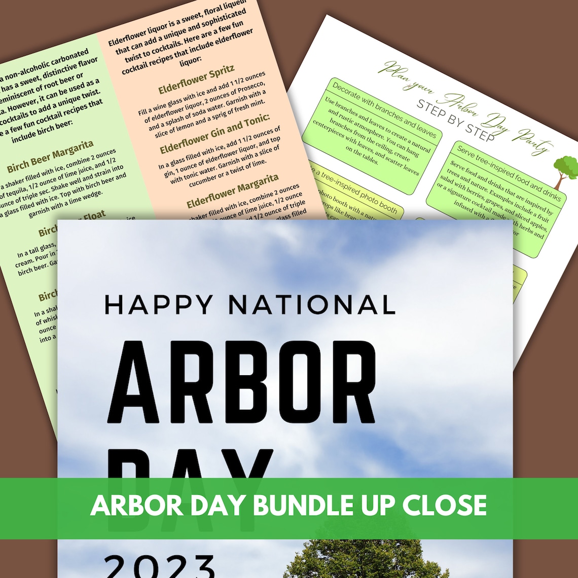 Arbor Day Celebration Printable Bundle, Tree-themed Party, Arbor Day ...