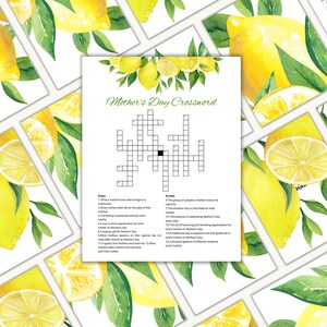 Printable Mother's Day Crossword Puzzle With Answers, Test Your ...