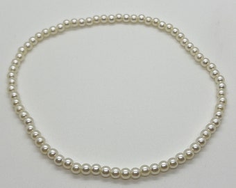 Pearl Beaded Necklace | Beaded Jewelry | Pearl | Summer | Preppy | Dainty | Cute | Gift Ideas | Accent Necklace |