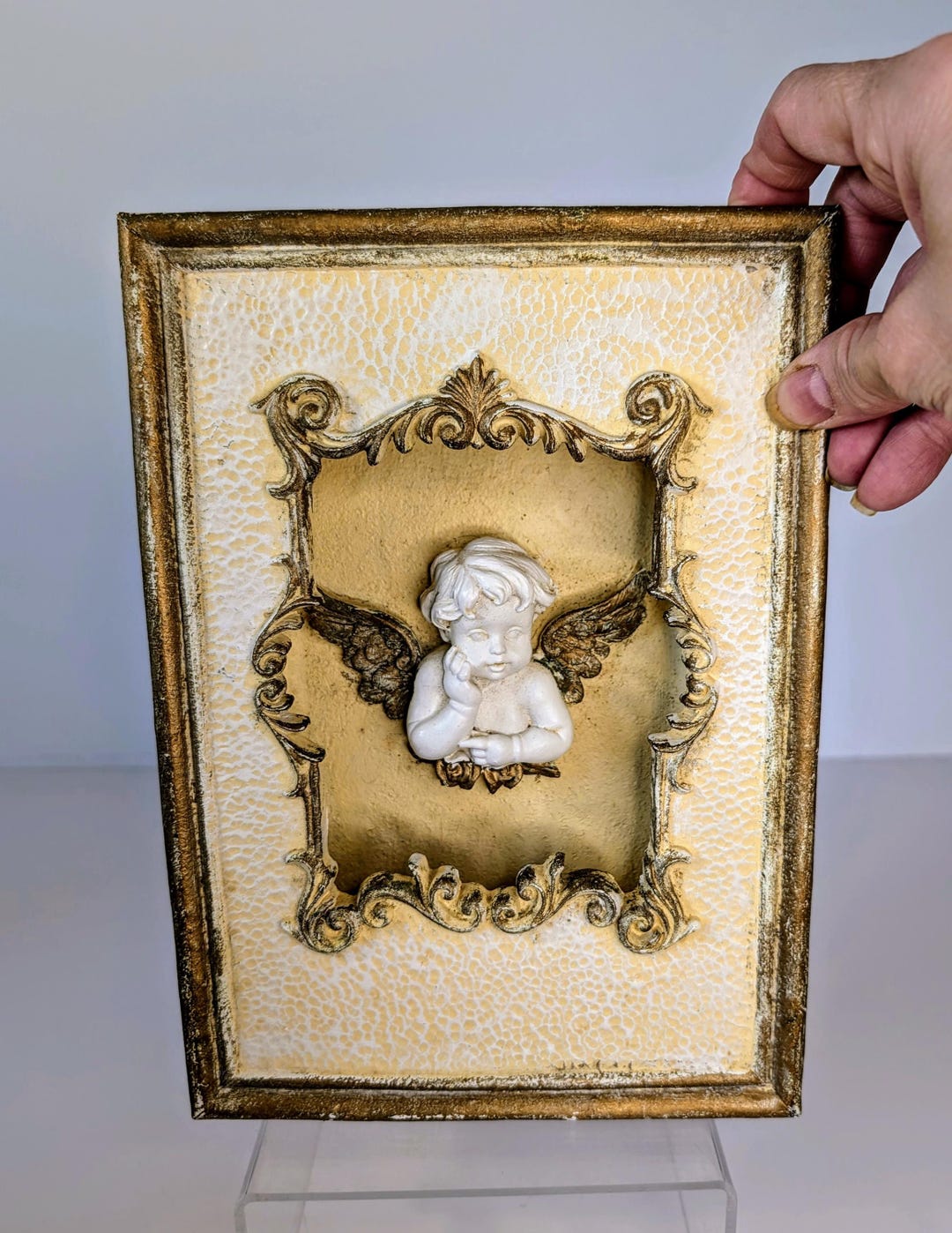 Angel Lighted Shadow Box / Vintage - Etsy
