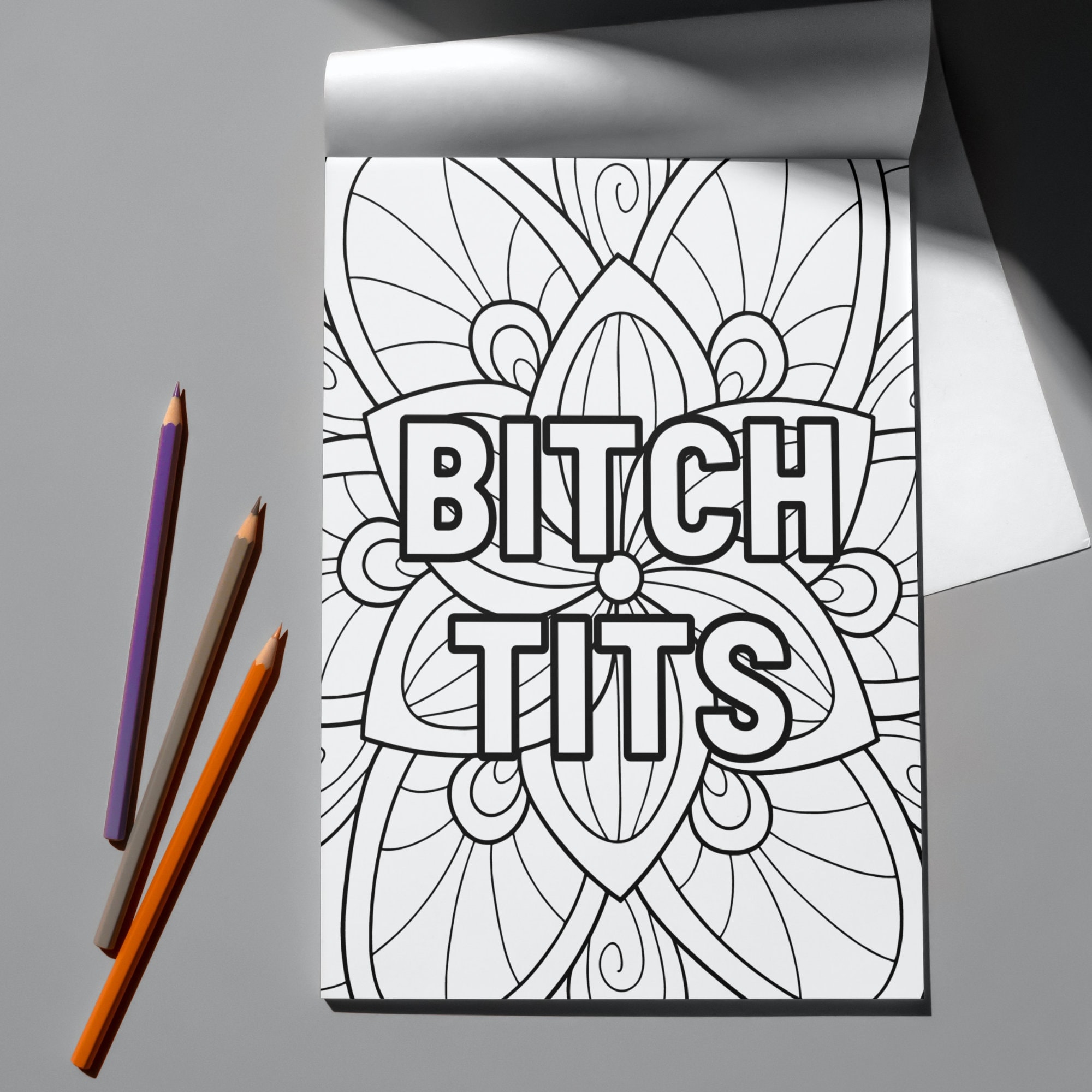 Swear Word Coloring Pages, Adult Coloring Page Printable, Adult ...
