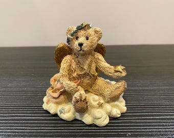 1993 Boyds Bears & Friends 2029 Angel Bear Figurine