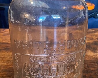 Vintage White House Brand Glass Half-Gallon Jug