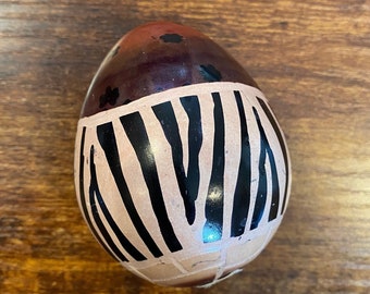 Hand-Carved African Soapstone Egg Made in Kenya