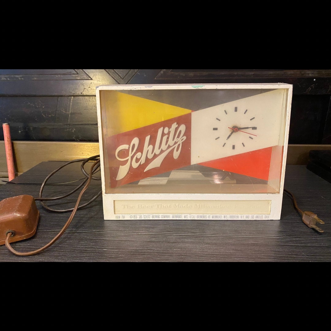 Schlitz Beer Clock - Etsy