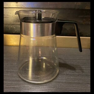 ヴィンテージ 4カップ パイレックス ガラス コーヒーポット カラフェ