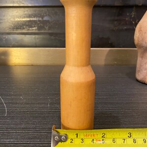 Pilon et pilon Primitive en bois antique image 9