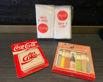 Collezione vintage di oggetti da collezione Coca-Cola