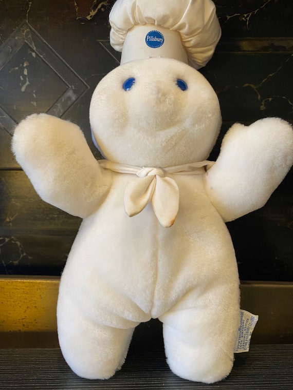 1990 Poppin' Fresh Pillsbury Dough Boy 25th Birthday Plush