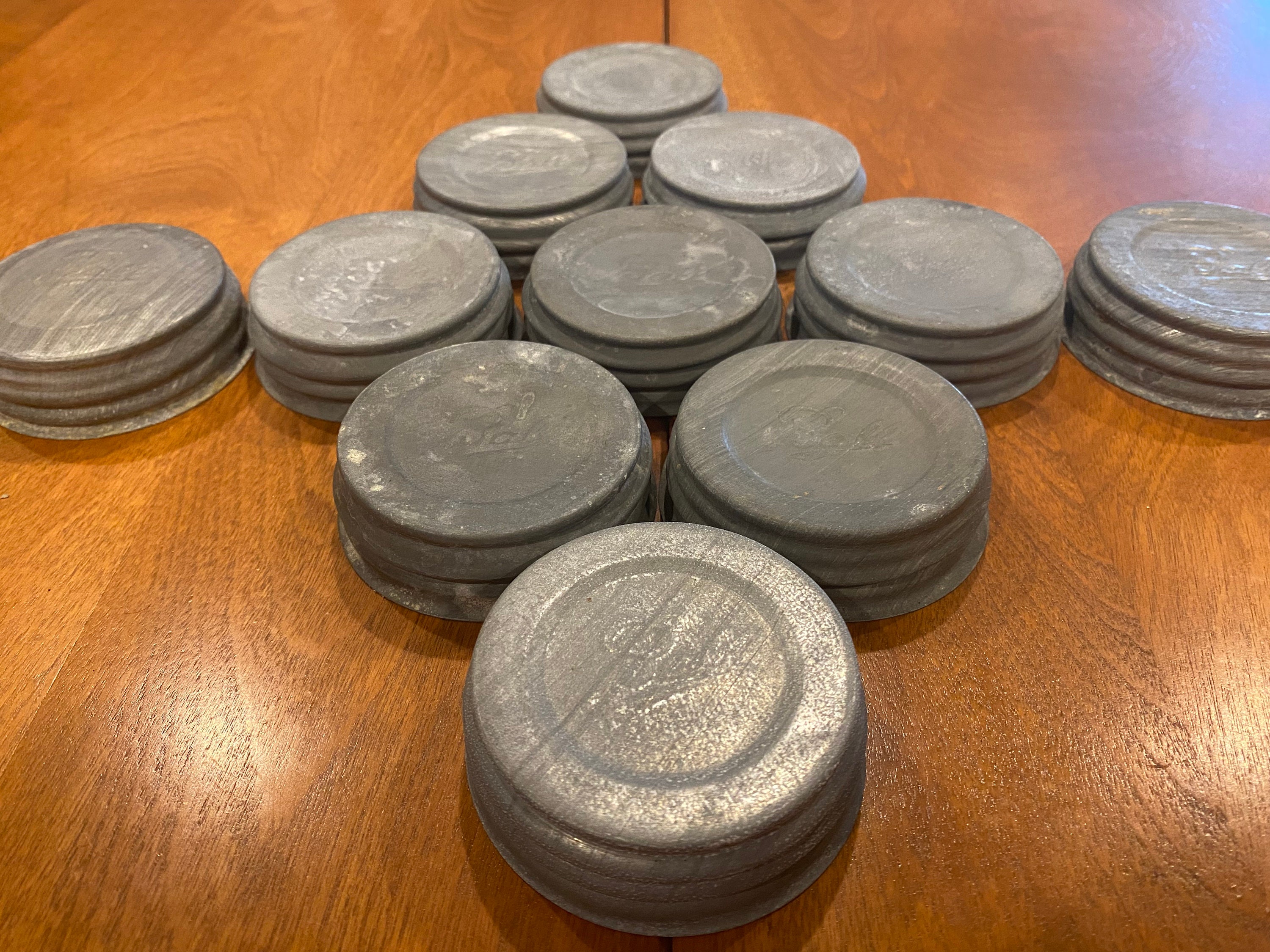 Antique Galvanized Zinc Ball Jar Lids sold Separately Etsy