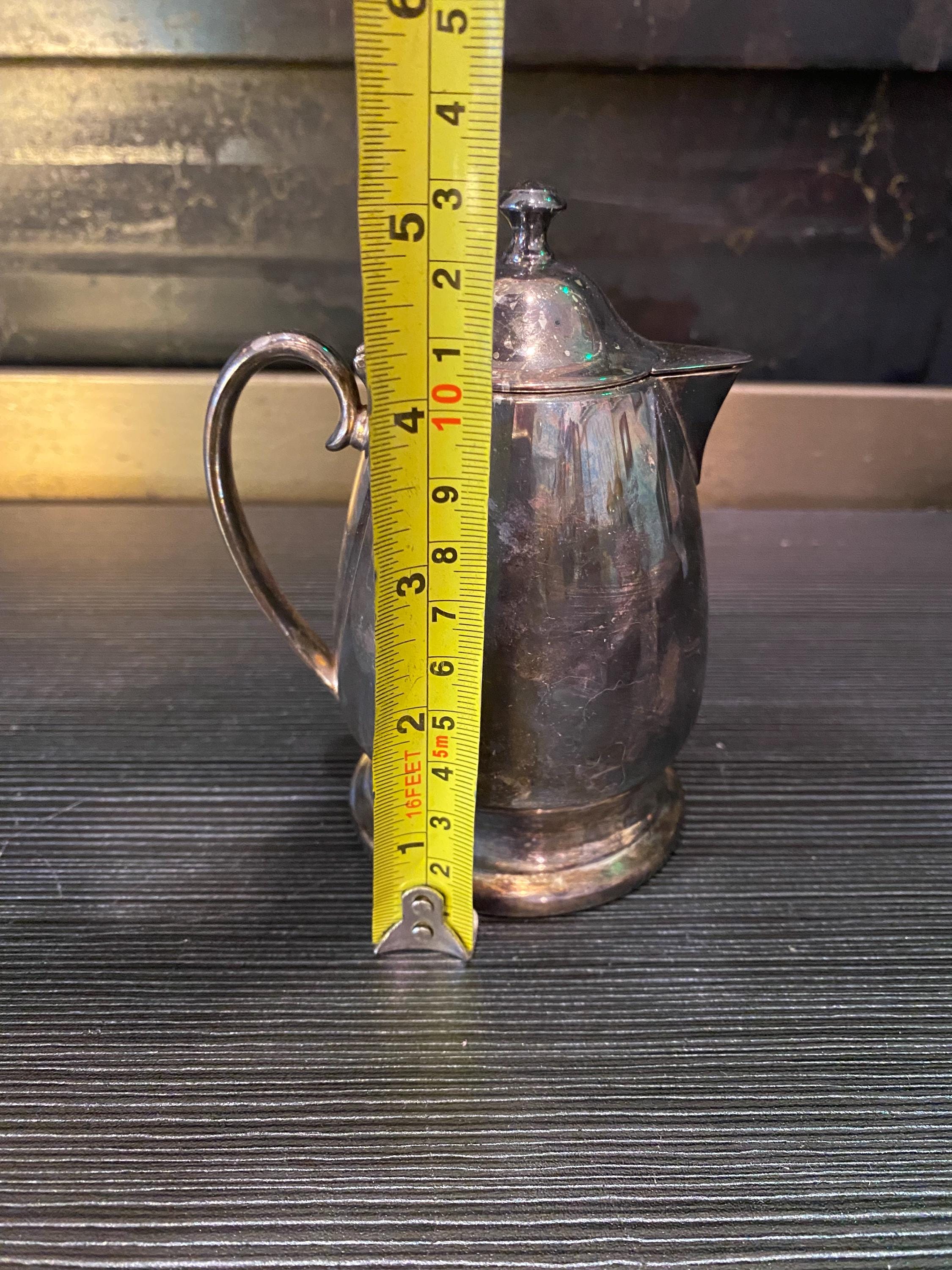 crescent pewter 社　ビンテージ　ピューター製ティーポットセット Vintage Crescent Pewter Creamer Pitcher - Etsy