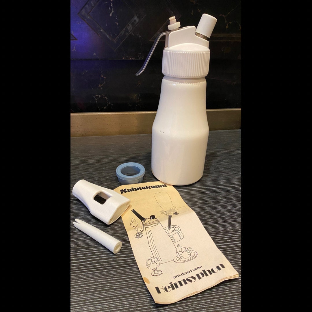 Vintage Whipped Cream Maker & Dispenser West Germany Saunetraum Heimsyphon