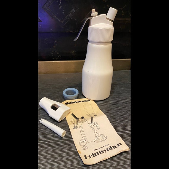 Vintage Whipped Cream Maker & Dispenser West Germany Saunetraum Heimsyphon