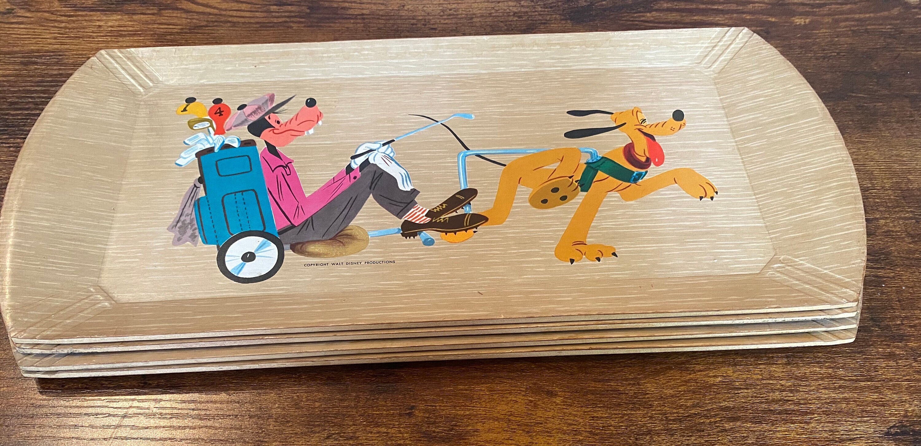 1950's Disney & Hasko Lithographed Lap Trays (set of 4) - Etsy