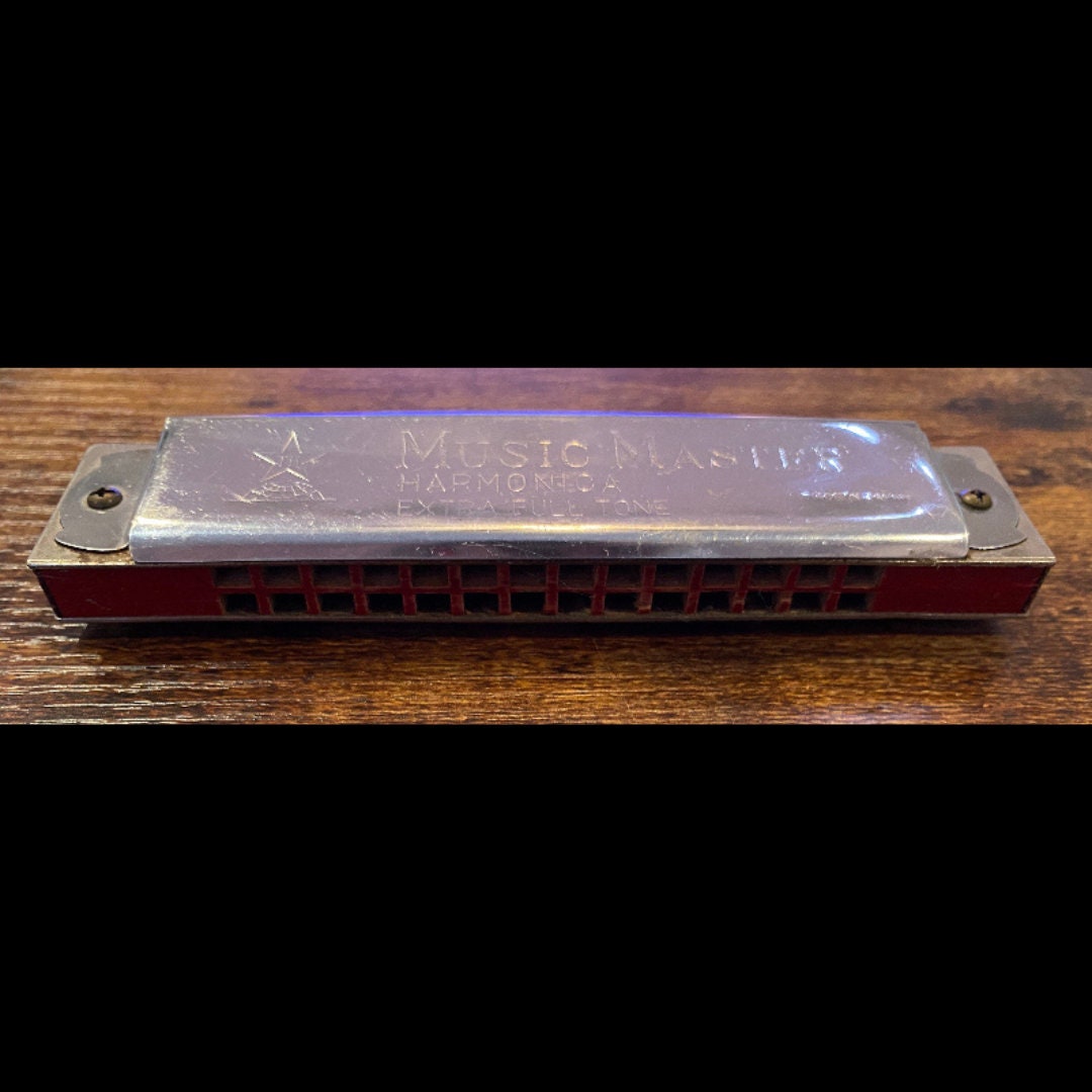 Vintage Japanese Music Master Harmonica Extra Full Tone Etsy