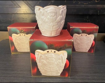 レノックス キャンドルホルダー メリーライト クリスマス サンタ