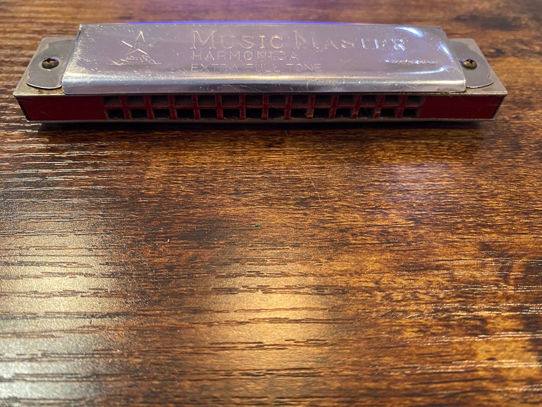 Vintage Japanese Music Master Harmonica Extra Full Tone Etsy Ireland