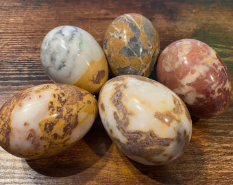 Vintage Alabaster Marble Eggs