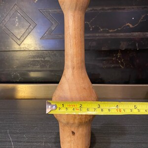 Pilon et pilon Primitive en bois antique image 8