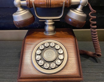 Vintage Western Electric Wooden Rotary Telephone