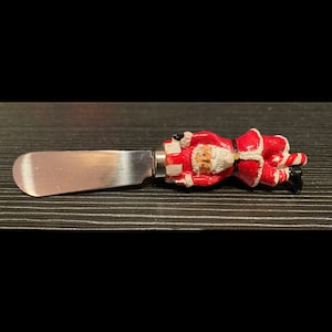 Vintage Boston Warehouse roestvrijstalen kerstman spreidmes