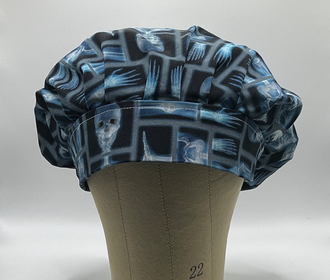 Skeleton Bouffant Scrub Cap Xray Scrub Hat Surgeon's Etsy