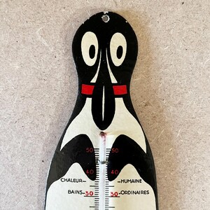 seltene Werbekarte Thermometer, (C) Alfred der Pinguin, Alain heilige Ogan