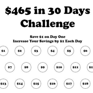 Save 465 Dollars in 30 Days