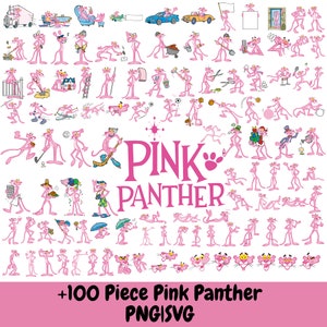 Pink Panther SVG, Pink Panther Cricut, Pink Panther PNG, Pink Panther Silhouette, Pink Panther Sublimation, Cartoon-Film, Sofortiger Download