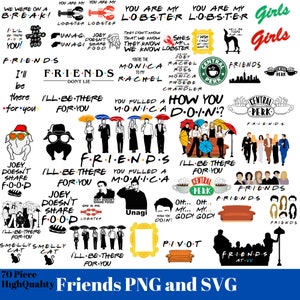 Friends Png Friends Svg, Layered files, Cricut svg files, Svg bundle layered files, Digital Download, Svg for cricut, Friends Rachel, Movie