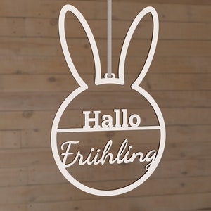 Easter Laser Cut Wreath Frühling template - Frohe Ostern SVG DXF PDF