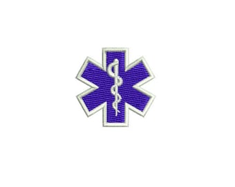 Small Star of Life Embroidery Design
