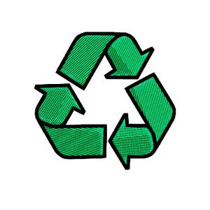 Recycle Recycling Symbol Embroidery Design