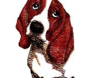 Basset Hound Embroidery Design